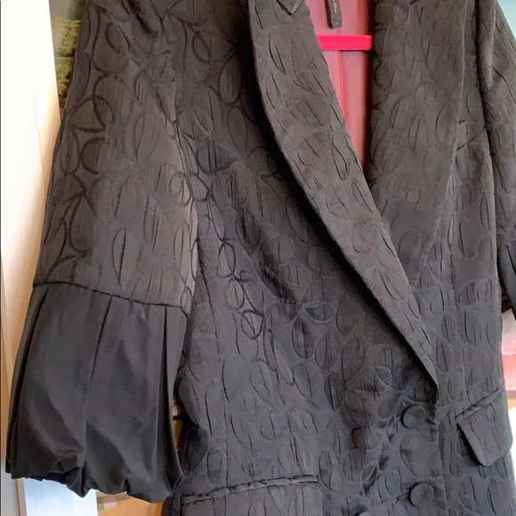 💕x2HP💕BCBGMaxAzria black printed blazer - Picture 9 of 16